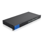 Linksys LGS124-UK network switch Unmanaged Gigabit Ethernet (10/100/1000) 1U Black