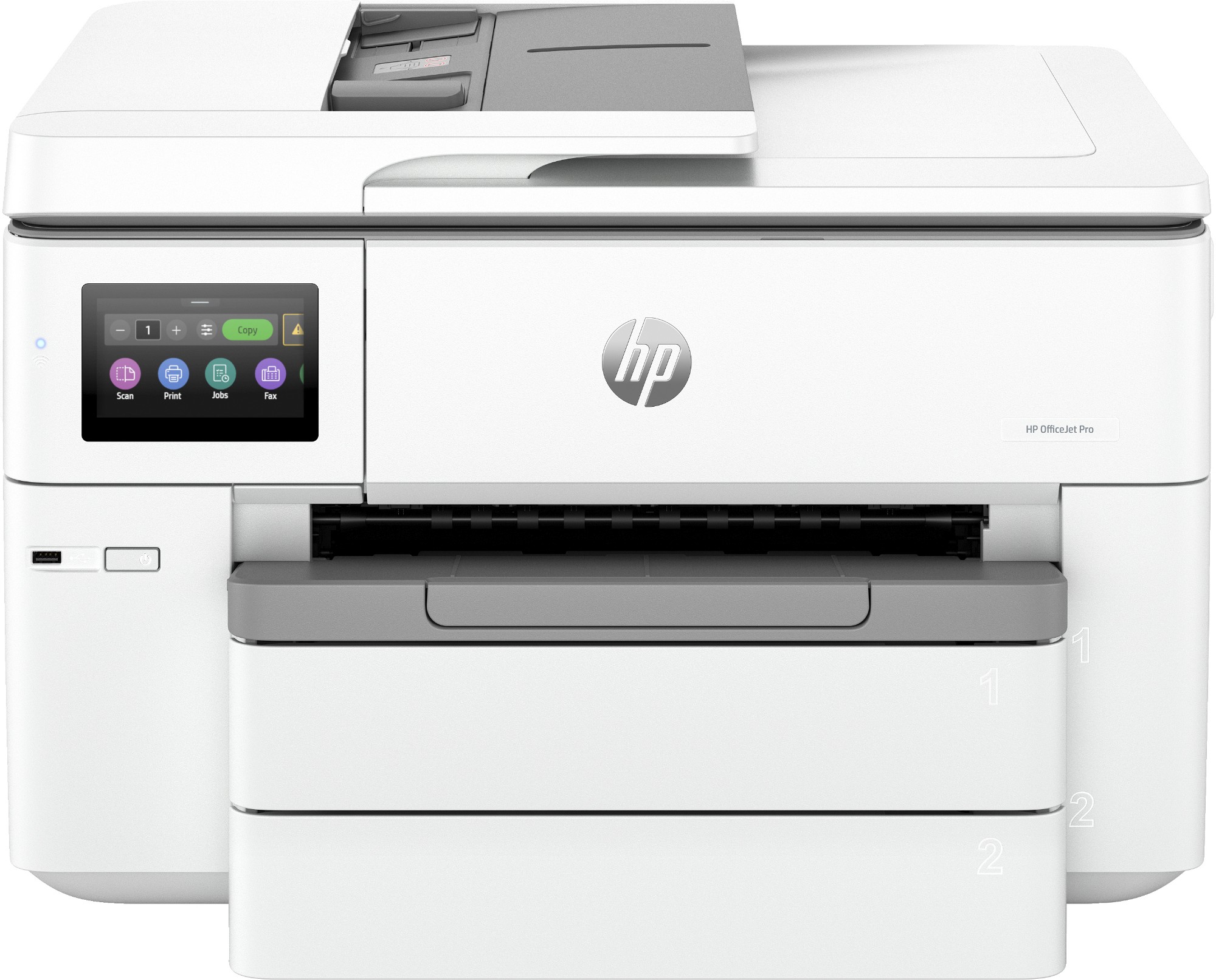 HP OfficeJet Pro HP 9730e Wide Format All-in-One Printer, Colour, Printer for Small office, Print, copy, scan, HP+; HP Instant Ink eligible; Wireless; Two-sided printing; Print from phone or tablet; Automatic document feeder; Front USB flash drive port; S