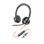 HP Poly Blackwire 8225 Stereo Microsoft Teams Certified USB-C Headset +USB-C/A Adapter