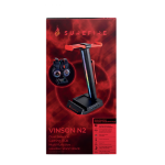 Verbatim SureFire Vinson N2 Dual balance Gaming RGB headset stand Bk