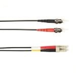 Black Box FOCMP10-025M-STLC-BK InfiniBand/fibre optic cable 25 m 2x ST 2x LC OFNP OM3 Zwart
