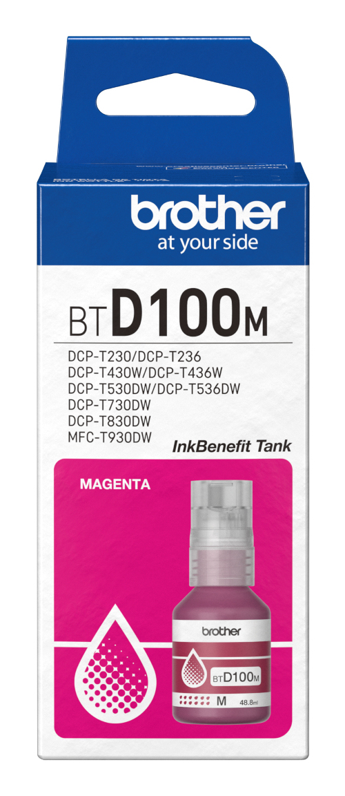Brother BTD100M Ink cartridge magenta, 5K pages 48.8ml for Brother MFC-T 930
