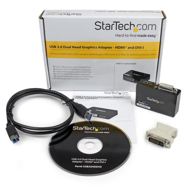 StarTech.com USB 3.0 to HDMI / DVI Adapter - 2048x1152