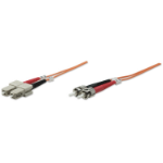 Intellinet 5.0m ST-SC M/M InfiniBand en Glasvezelkabel 5 m Oranje