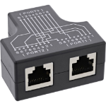 InLine Cat.5e STP T-Adapter (Port-Doppler), RJ45 socket to 2x RJ45 socket