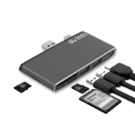 MBeat Edge Pro P78 Docking USB 3.2 Gen 1 (3.1 Gen 1) Type-A + Mini DisplayPort 1.2 Black, Grey