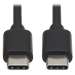 Tripp Lite U040-003-C USB-C Cable (M/M) - USB 2.0, Thunderbolt 3, 60W PD Charging, Black, 3 ft. (0.9 m)