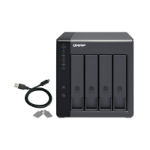 QNAP TR-004/24TB-IWP storage drive enclosure 2.5/3.5" HDD/SSD enclosure Black