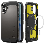 Spigen Tough Armor T (MagFit) mobiele telefoon behuizingen 16 cm (6.3") Hoes Donkergrijs