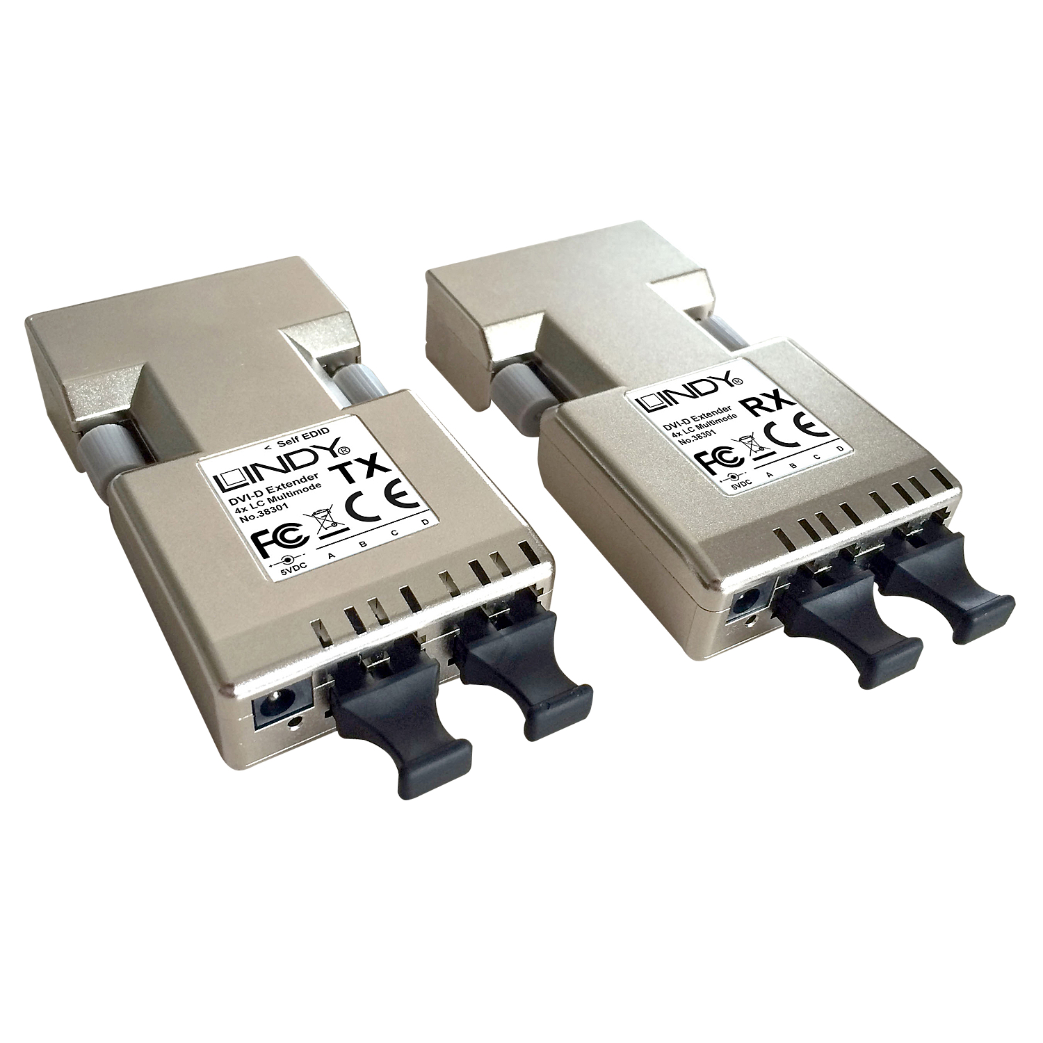 Image of Lindy 500m Fibre Optic DVI-D Single Link Extender