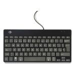R-Go Tools Ergonomic keyboard R-Go Compact Break, compact keyboard with break software, QWERTY (ES), wired, black