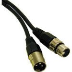C2G 6ft Pro- XLR Male to XLR Female audio cable 70.9" (1.8 m) XLR (3-pin) Black