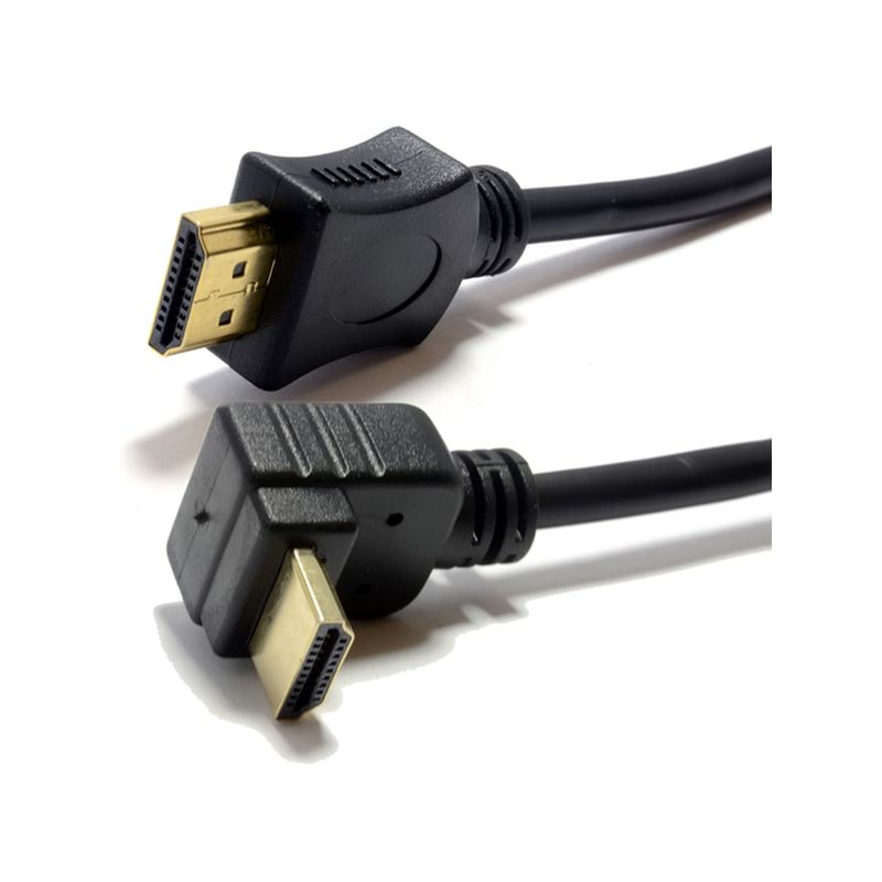 Image of FDL 3M HDMI-A HIGH SPEED CABLE MALE TO R/A MALE