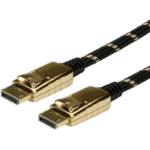 ROLINE 11.04.5648 DisplayPort cable 7.5 m Black, Gold