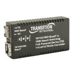 Transition Networks M/GE-ISW-SFP-01-PD network media converter Black