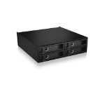 ICY BOX IB-2242U2K 13.3 cm (5.25") Storage drive tray Black