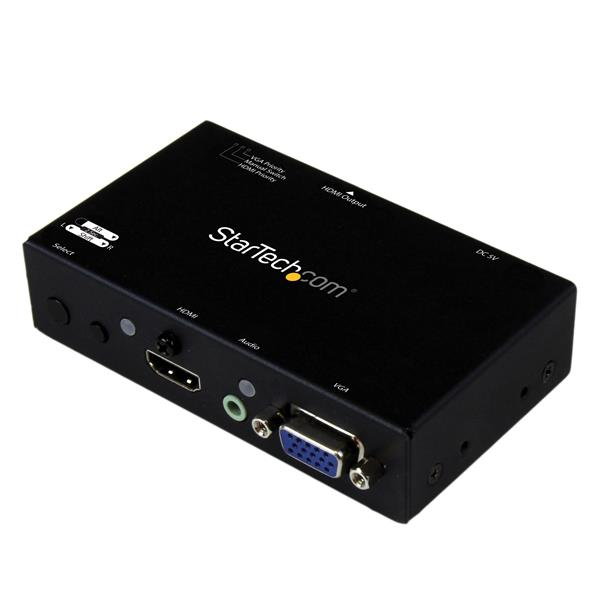 Image of StarTech.com 2x1 HDMI + VGA to HDMI Converter Switch w/ Automatic...