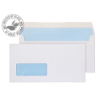 Blake White Window Peel and Seal Wallet DL 110X220mm 100gsm (Pk 50)
