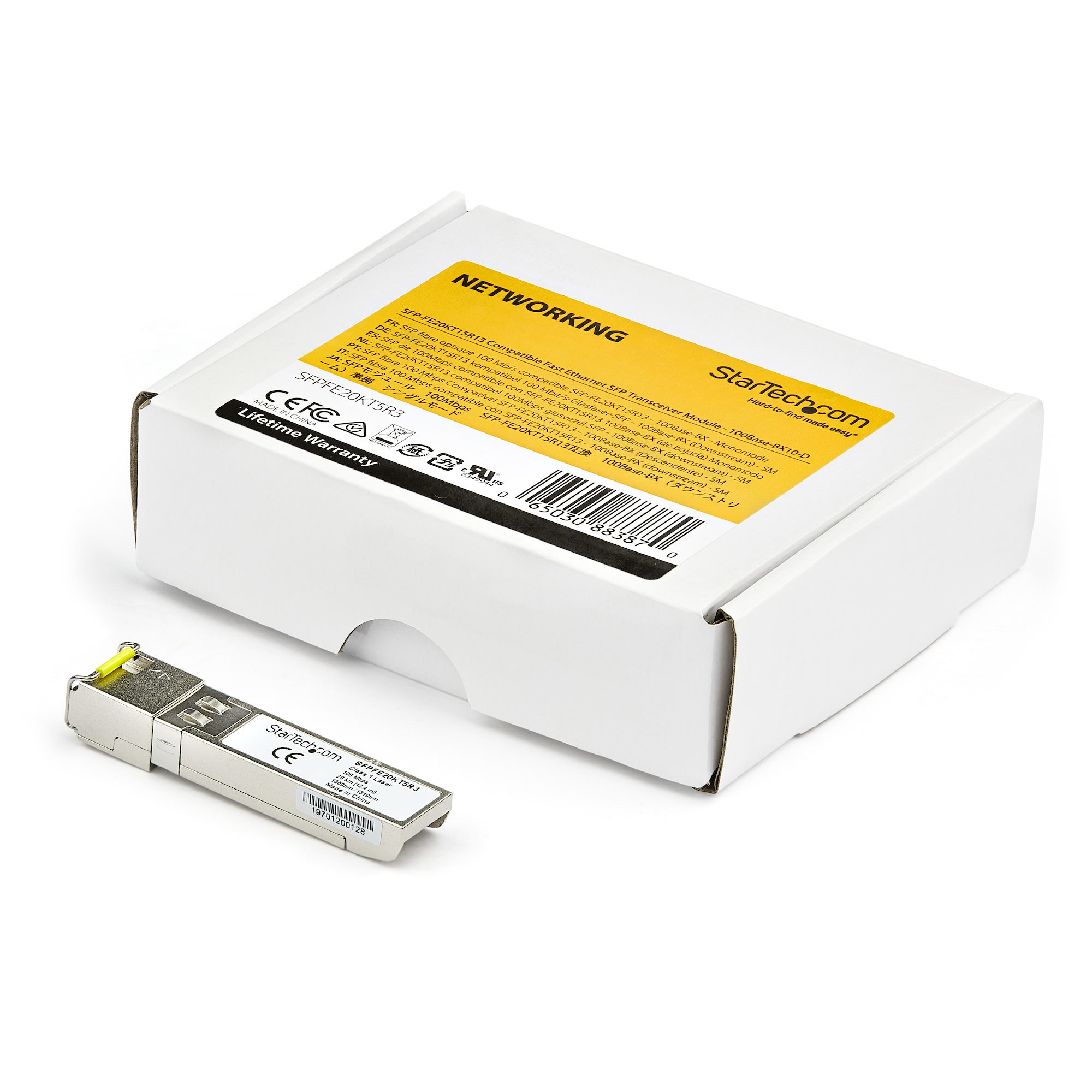 StarTech.com SFPFE20KT5R3 Compatible 100M SFP 20 km Transceiver