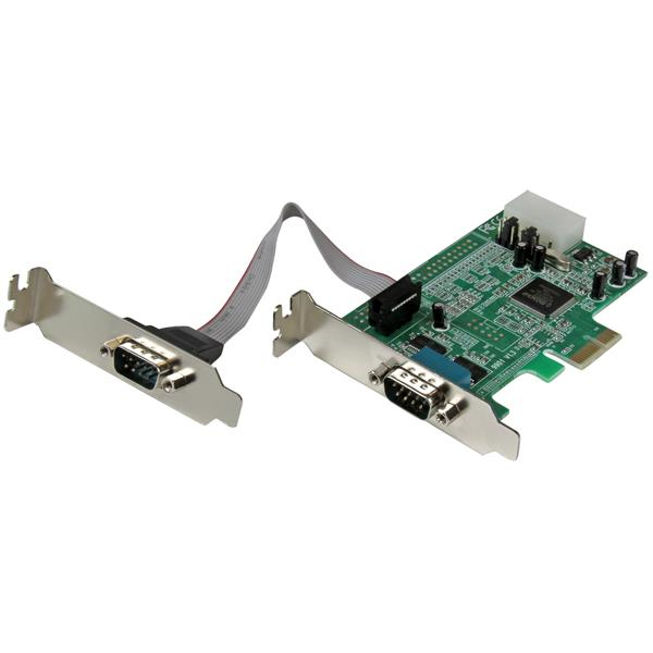 Image of StarTech.com 2 Port Low Profile Native RS232 PCI Express Serial...