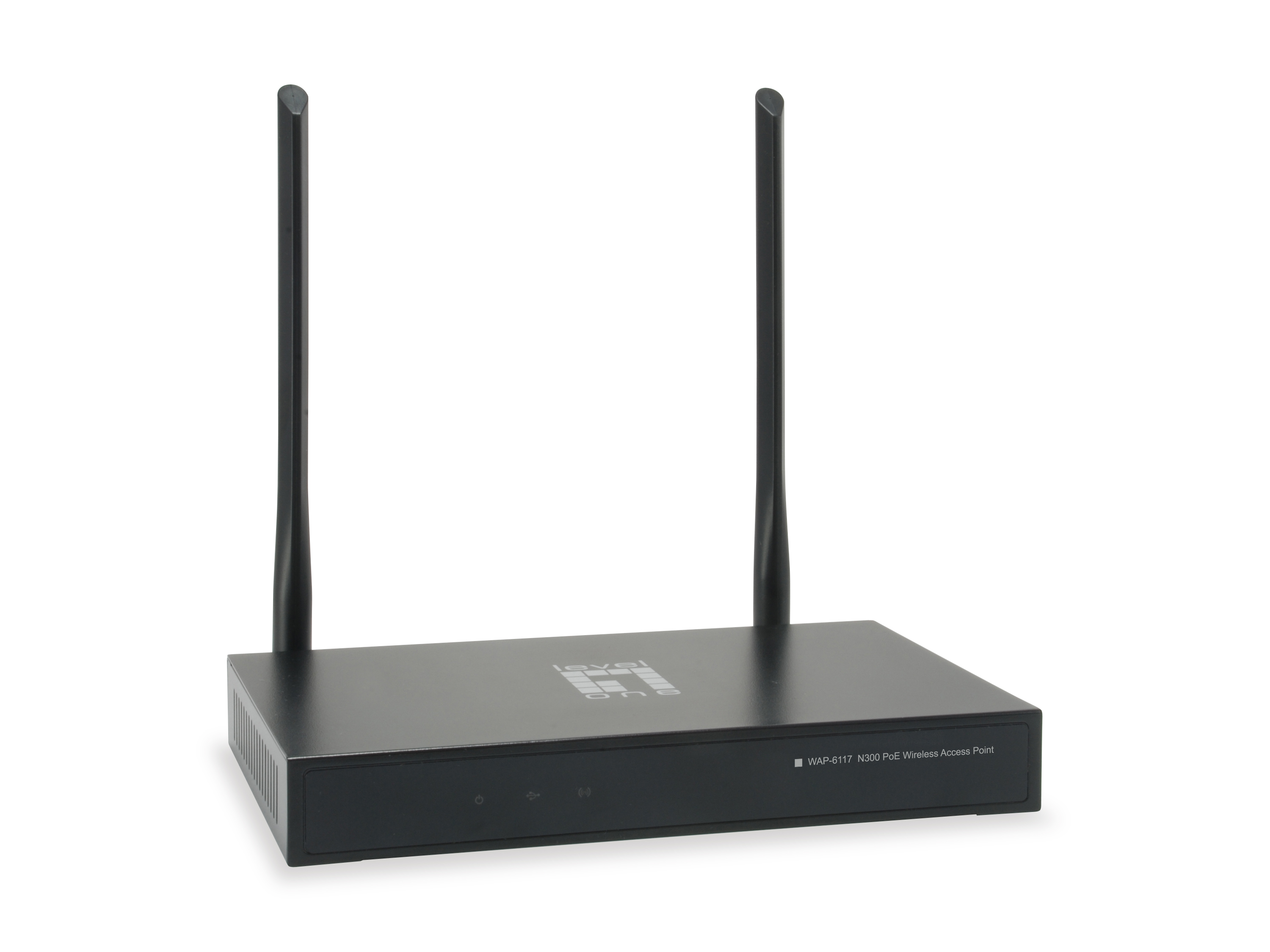 Image of LevelOne N300 PoE Wireless Access Point, Desktop, Controller Managed
