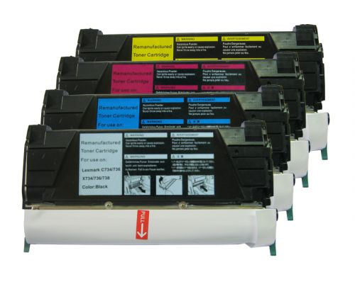CTS Remanufactured Lexmark C734Y Yellow C734A2YG Toner