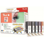 Peach PI100-133 inktcartridge 5 stuk(s) Zwart, Cyaan, Magenta, Geel