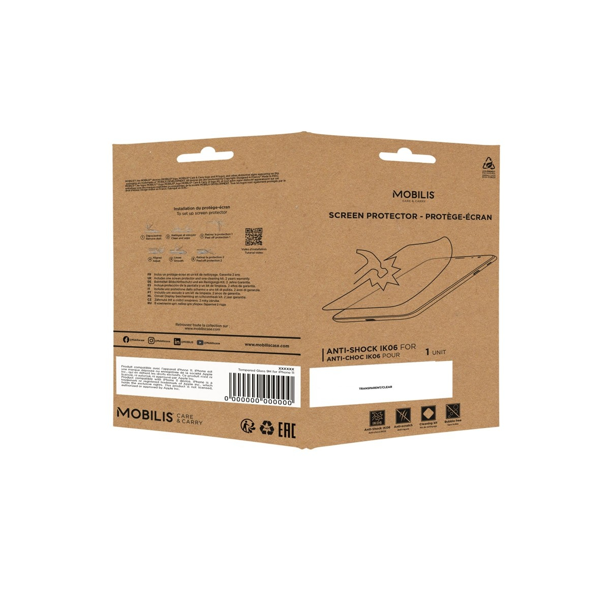 Mobilis 036257 tablet screen protector Clear screen protector Apple 1 pc(s)