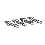 Ergotron Attachment Options Hardware Kit for Base (4) concrete stud anchors