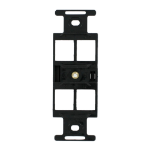 Leviton 41087-QEP wall plate/switch cover Black