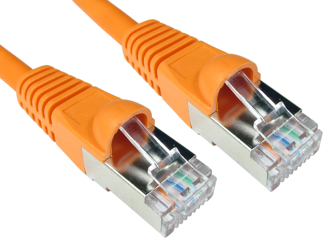 Image of Cables Direct ART-100-H_O networking cable Orange 0.25 m Cat6a...