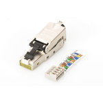 Digitus CAT 6A Field Termination Plug, STP with dust cap, bend relief
