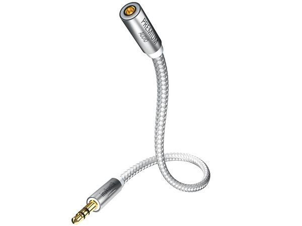 Image of Inakustik 00410205 audio cable 5 m 3.5mm Silver, White