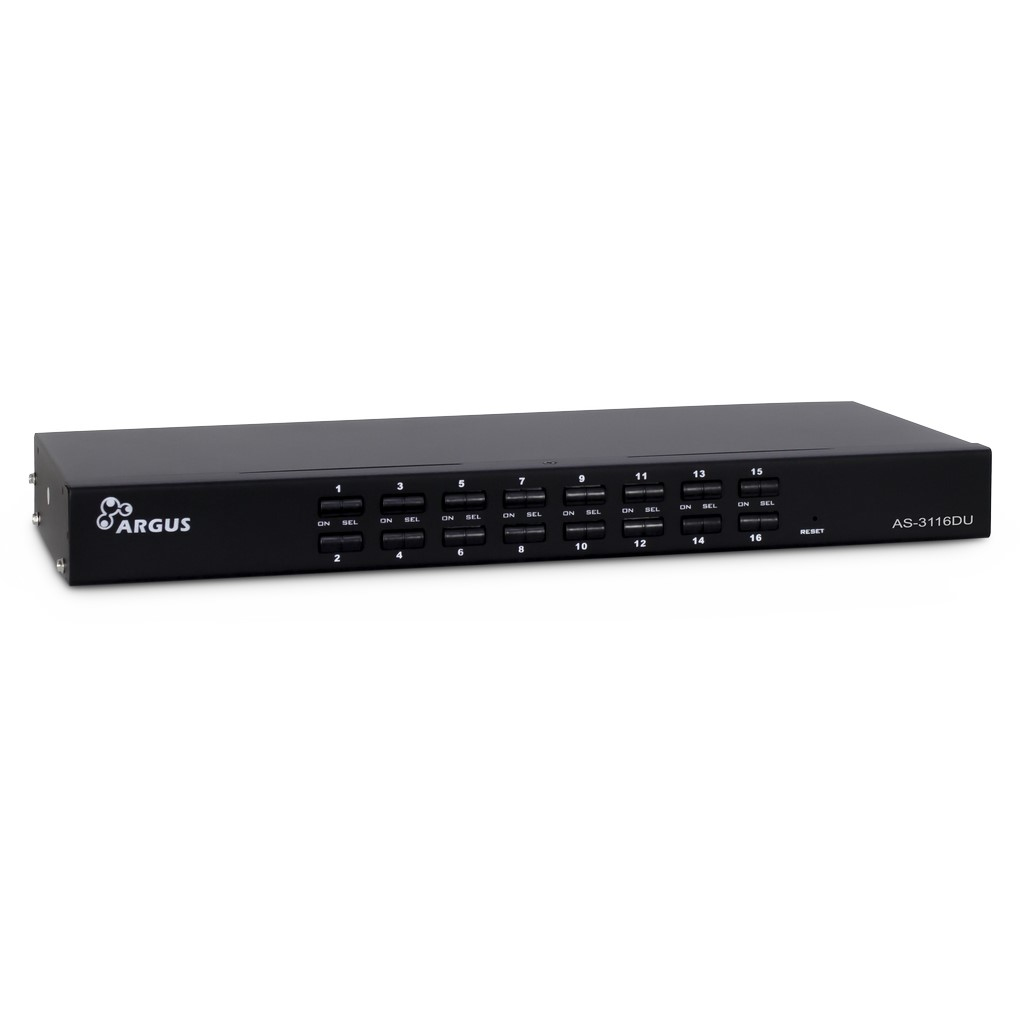 Inter-Tech KVM AS-3116DU VGA KVM switch Rack mounting Black