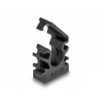 DeLOCK Cable sleeve holder with locking clip 10 mm 8 pieces black