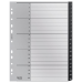 Leitz 12110000 tab index Blank tab index Polypropylene (PP) Black, White