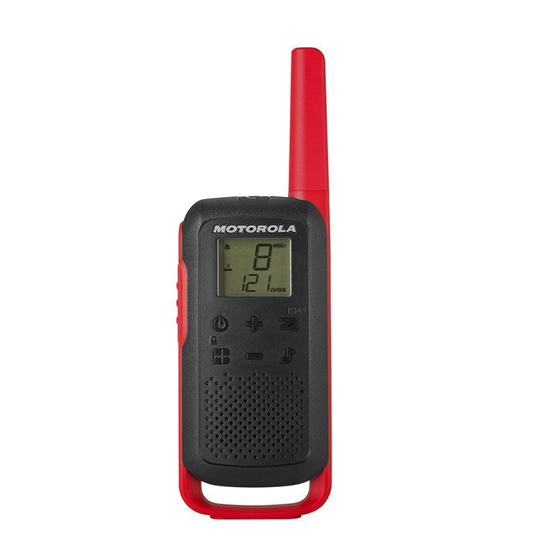 Image of Motorola TALKABOUT T62 two-way radio 16 channels 12500 MHz Black, Red