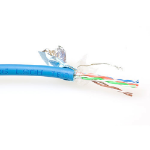 ACT CAT5E F/UTP LSZH soepel patch blauw 100 m