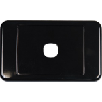 Digitek 1 Way Australian Style Wall Plate Black