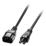 Lindy 30341 power cable Black 2 m C14 coupler C5 coupler