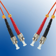 Microconnect FIB112001 fibre optic cable 1 m ST OM3 Orange