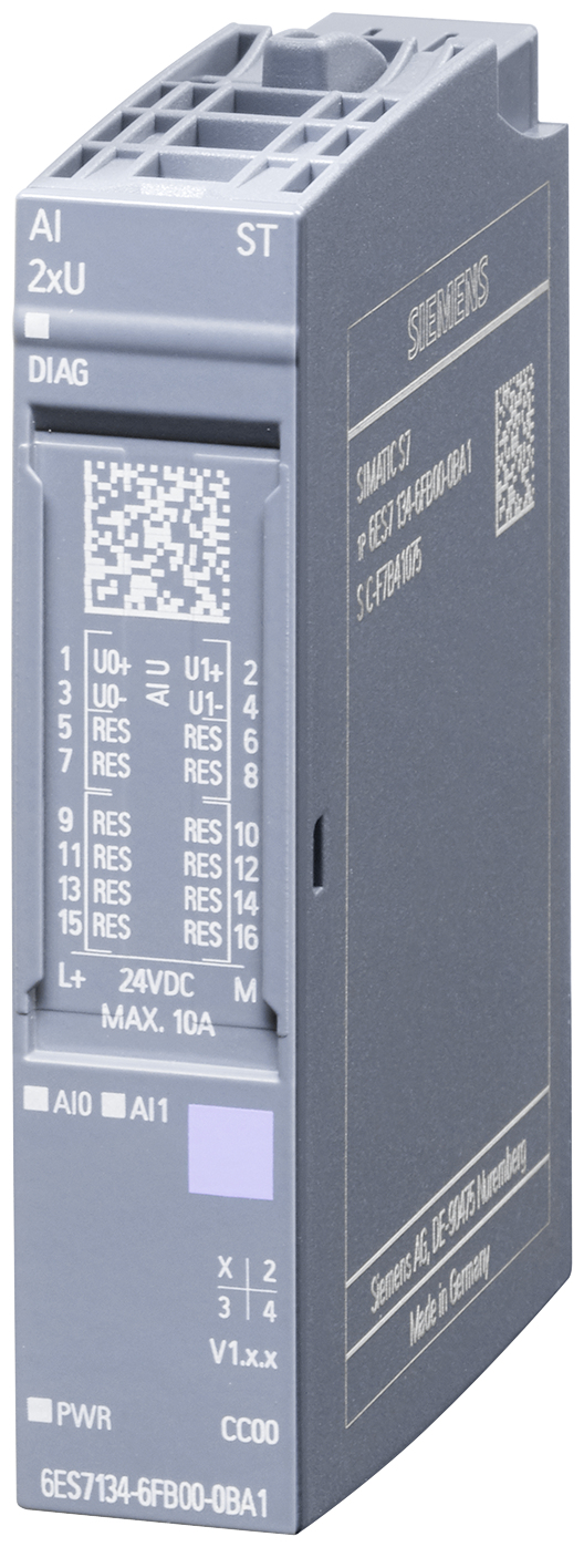 Image of Siemens ET 200SP. AI 2xU Standard. PU 1