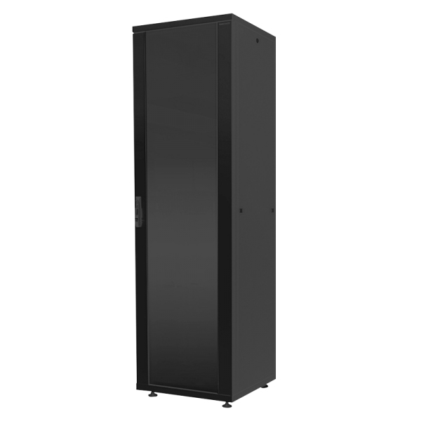 LogiLink D22E68B rack cabinet 22U Freestanding rack Black
