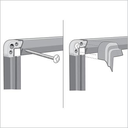 Nobo 1915196 bulletin board Fixed bulletin board Grey Felt