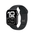 Apple Watch Series 10 (Demo) GPS + Cellular 42mm Jet Black Aluminium Case with Black Sport Band - S/M