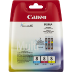 Canon 0621B029/CLI-8 Ink cartridge multi pack C,M,Y 3x13ml Pack=3 for Canon Pixma IP 3300/4200/6600/MP 960/Pro 9000