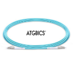 ATGBICS LC-LC OM3, Fibre Optic Cable, Multimode, Simplex, Aqua, 2m