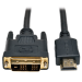 Tripp Lite P566-003 HDMI to DVI Cable, Digital Monitor Adapter and Video Converter (HDMI to DVI-D M/M), 3 ft. (0.91 m)