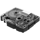 Image of Brother Black on White Gloss Laminated Tape, 9mm label-making tape TZ