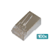 Digitus CAT 6 modular plug for round cable, pass through plug - 100 pcs.